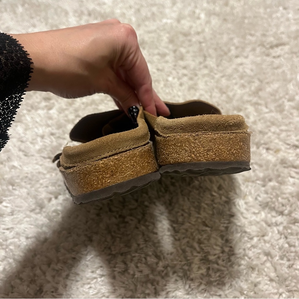 Birkenstock Buckley Brown Suede Slip-On Loafers Women’s 9 Men’s 7 40 260 - Picture 5 of 12